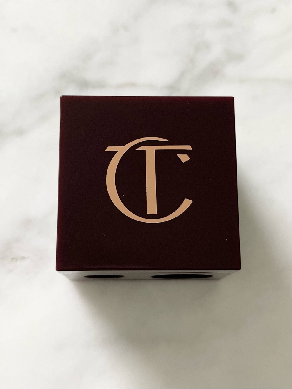 NWT CHARLOTTE TILBURY Pencil Sharpener Rose Gold & Night Crimson - Duo Sharpener